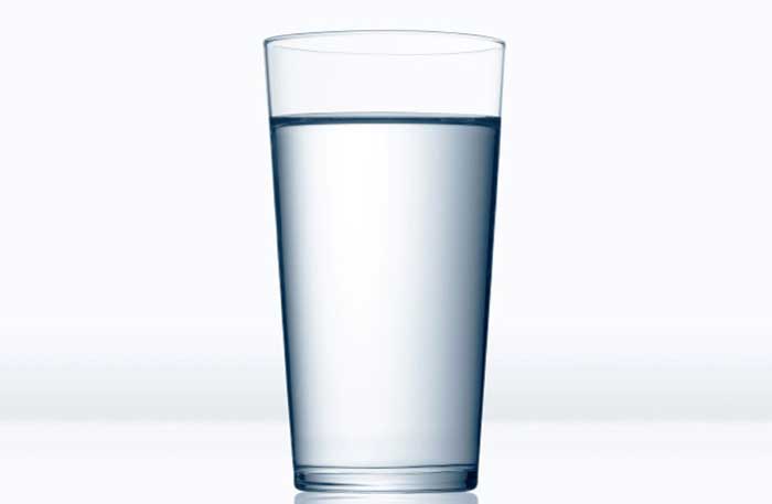 photograph of a glass of water