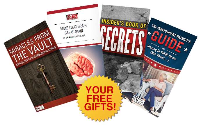 Miracles from the vault, make your brain great again, the independent patriot's guide, and the insiders book of secrets. Your free gifts!