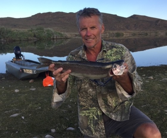 Dr Gerhauser fishing