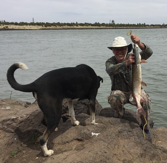 Dr Gerhauser fishing