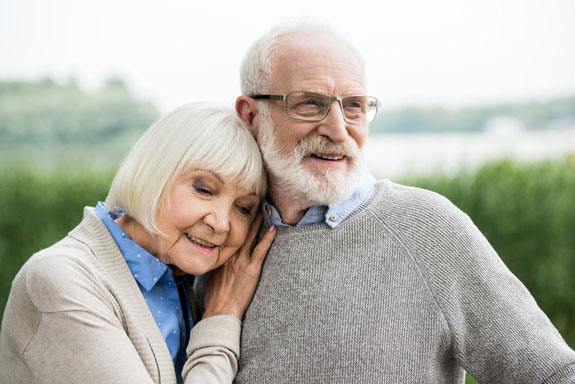 couples laughing