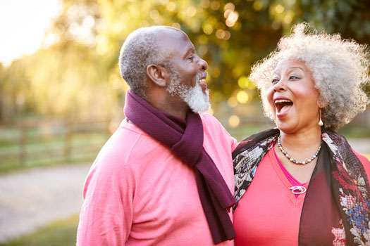 couples laughing