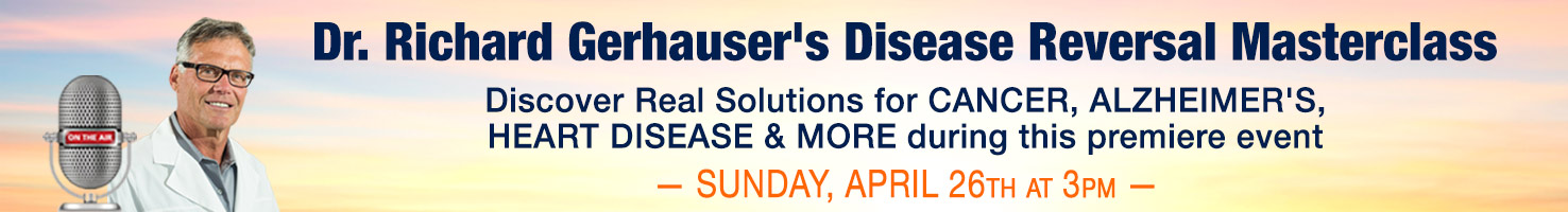 Dr Richard Gerhauser's disease reversal masterclass. Discover real solutions for cancer, alzheimer's, heart disease and more