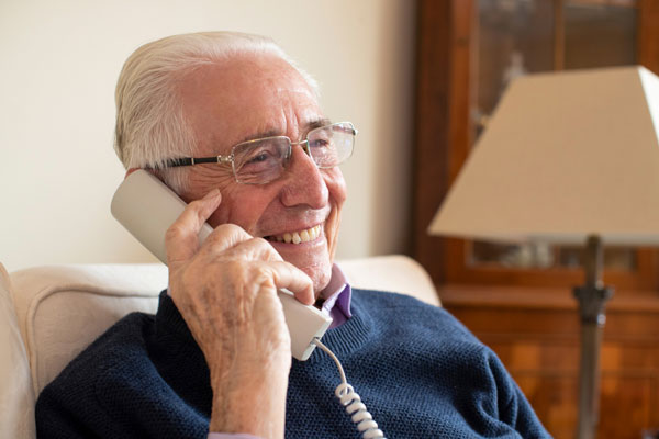 Man on phone