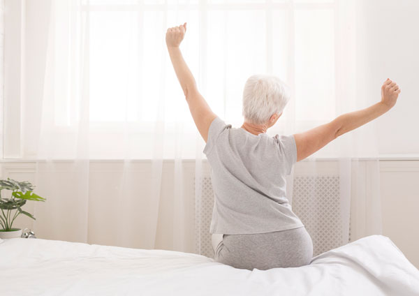 Person stretching